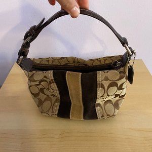 Coach C and Suede Mini Bag